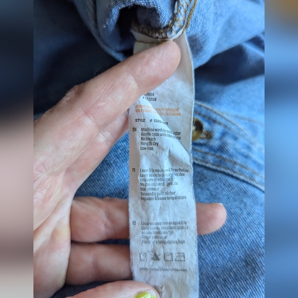 Forever 21 crop denim button down - Picture 5 of 6